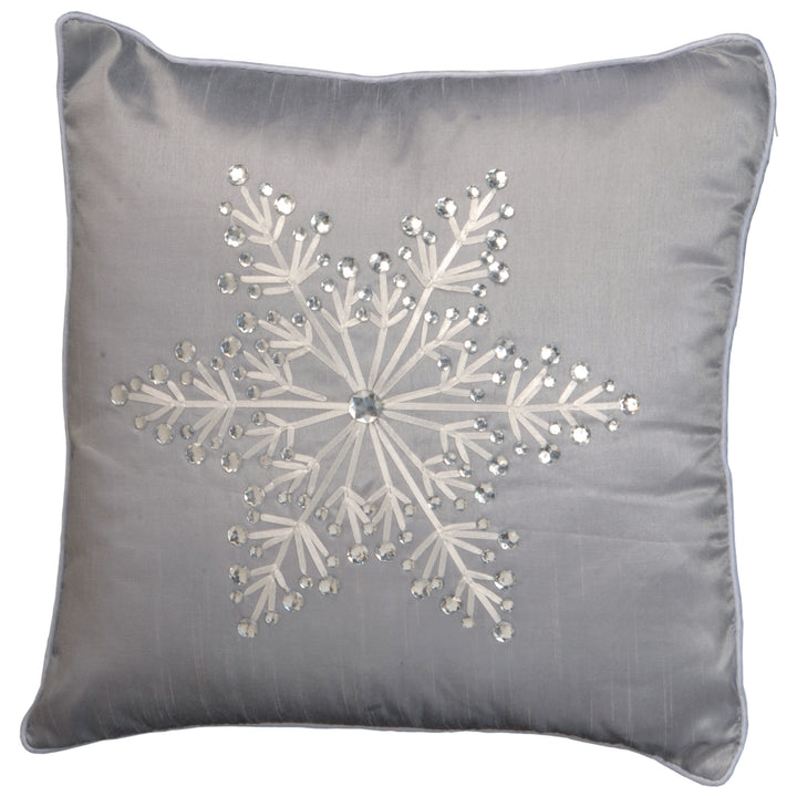 16in Snowflake Pillow