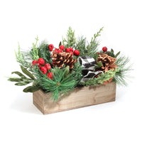 16 in. Christmas Mixed Pine and Berries Arrangement - National Tree Company