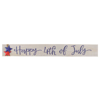 19 in. Patriotic Happy 4th of July Table Decoration - National Tree Company