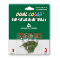 Replacement Dual Color® LED Bulbs in Bag UL- 3 Volts - National Tree Company