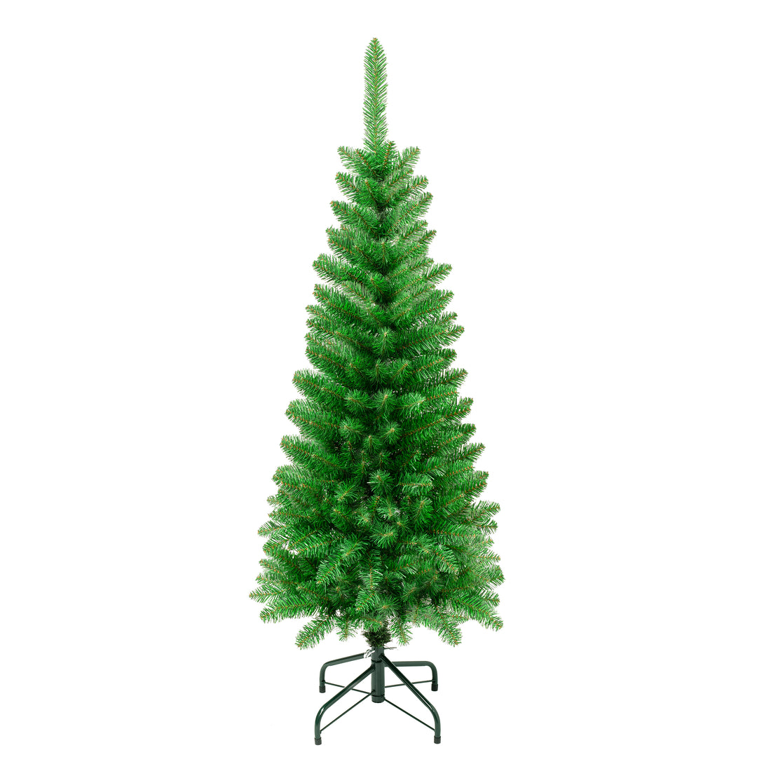 First Traditions Rowan Pencil Slim Christmas Tree, 4.5 ft