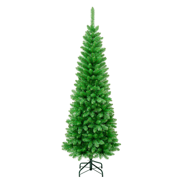 First Traditions Rowan Pencil Slim Christmas Tree, 6 ft