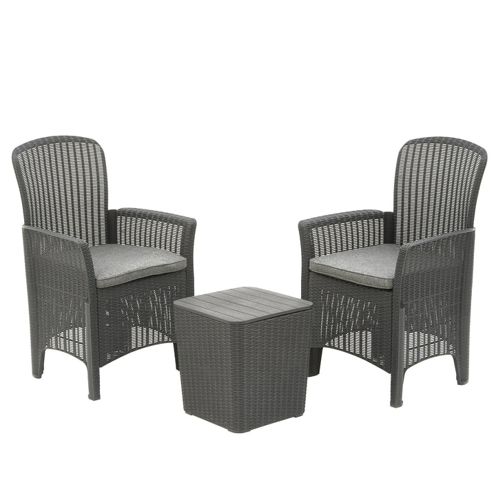 Swansea Collection 3-Piece All-Weather Bistro Chat Set