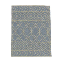 4x6 Hand Woven Outdoor Rug, Cloud Blue - National Tree Company