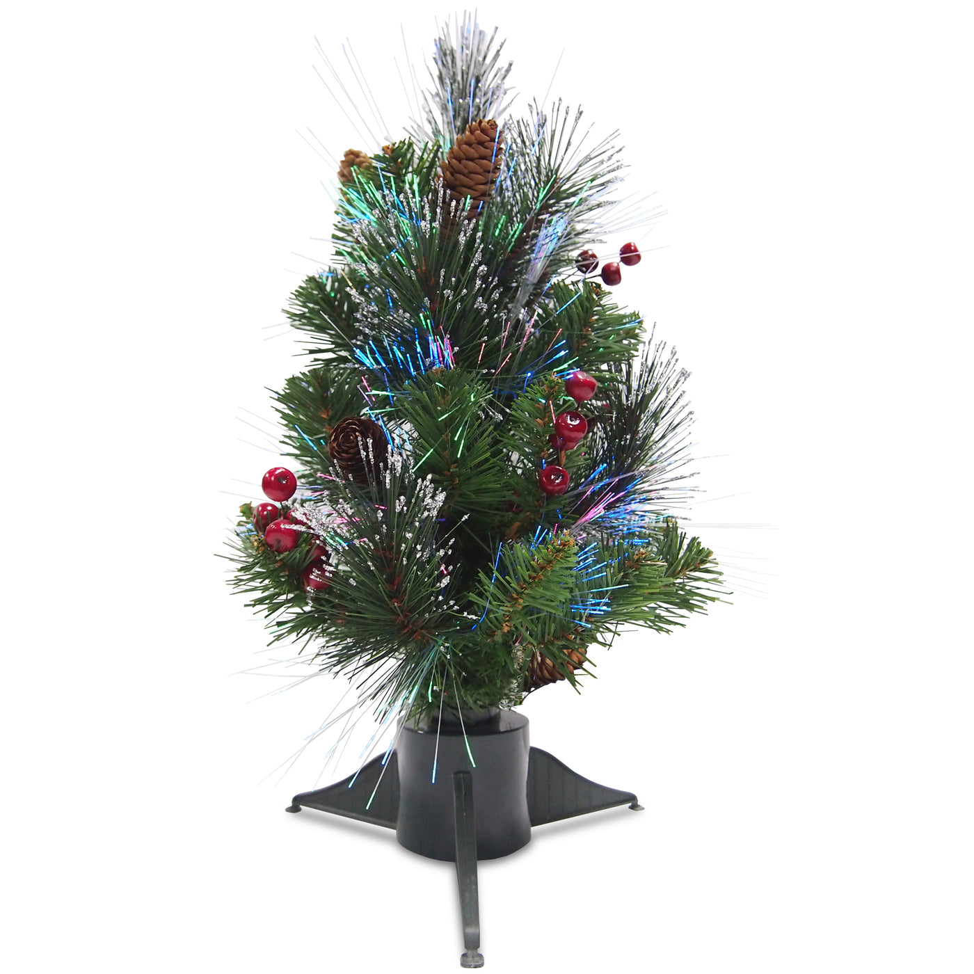 18 in.Pre-Lit Fiber Optic Crestwood Tree - National Tree Company