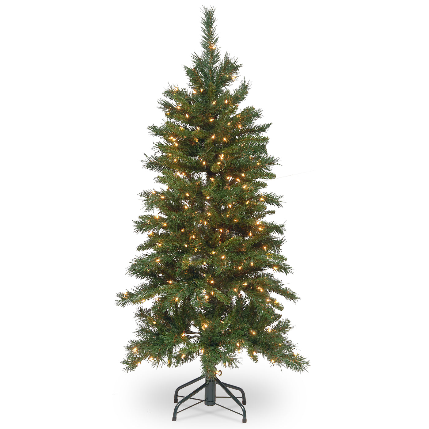 4.5 ft. Pre-Lit Tiffany Fir Slim Tree with Clear Lights - National Tree Company