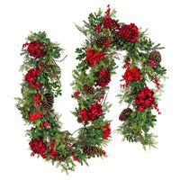 9 ft. Pre-Lit Vienna Waltz Decorated Garland with LED Lights - National Tree Company