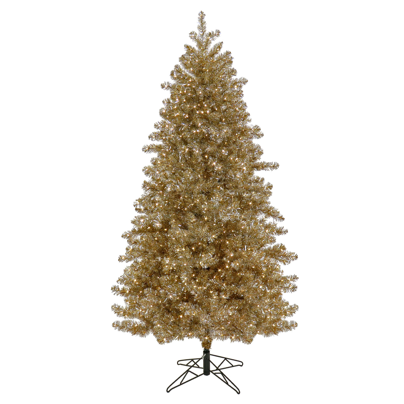 7.5 ft. Pre-Lit Christmas Platinum Metallic Tree - National Tree Company