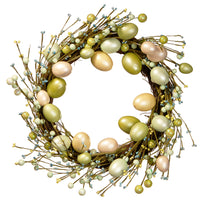 20 in. Easter Wreath Decorated With Eggs - National Tree Company