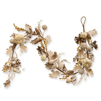 6 ft. Fall Garland with Pumpkins, Gourds, Maple Leaves, Pinecones, Berry Clusters - National Tree Company
