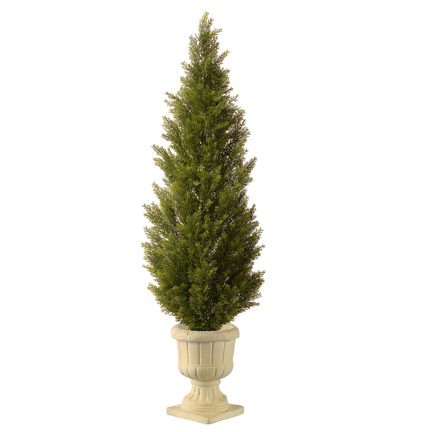 60 in. Arborvitae Topiary Tree in Decorative Urn - National Tree Company