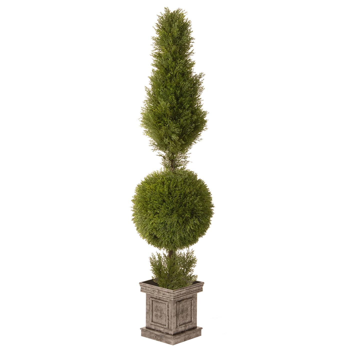 60 in. Artificial Juniper Ball and Cone Topiary - National Tree Company
