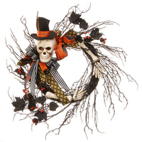 Halloween 24” Skeleton & Black Twigs Decor - National Tree Company