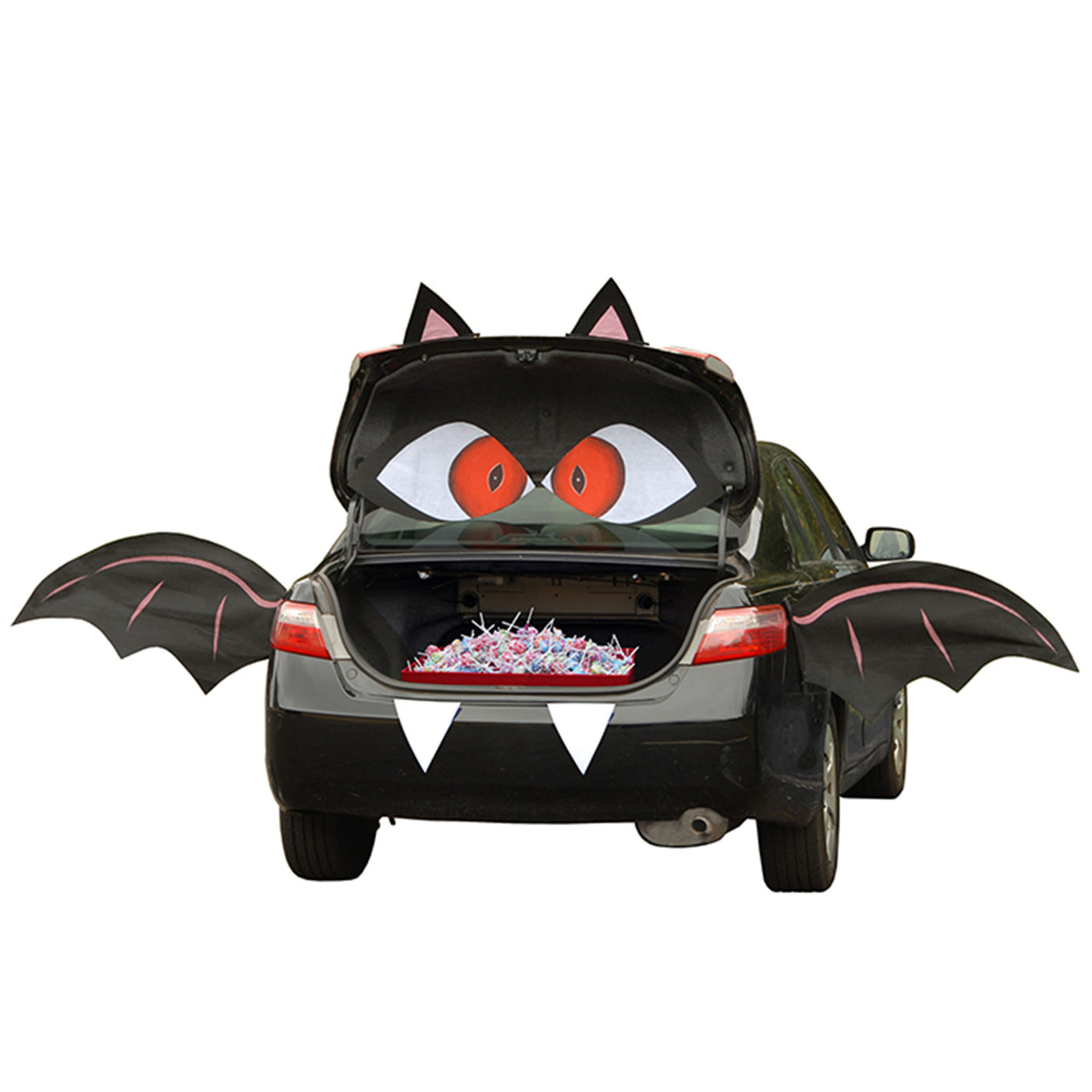 8-Piece Halloween Bat TRICKY TRUNKS Car Decoration Kit - National Tree Company