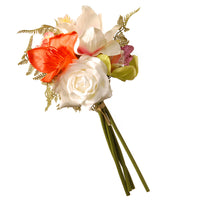 13 in. Spring White Rose Bundle - National Tree Company