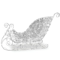 36 in. Ice Crystal Bead Sleigh with LED Lights - National Tree Company