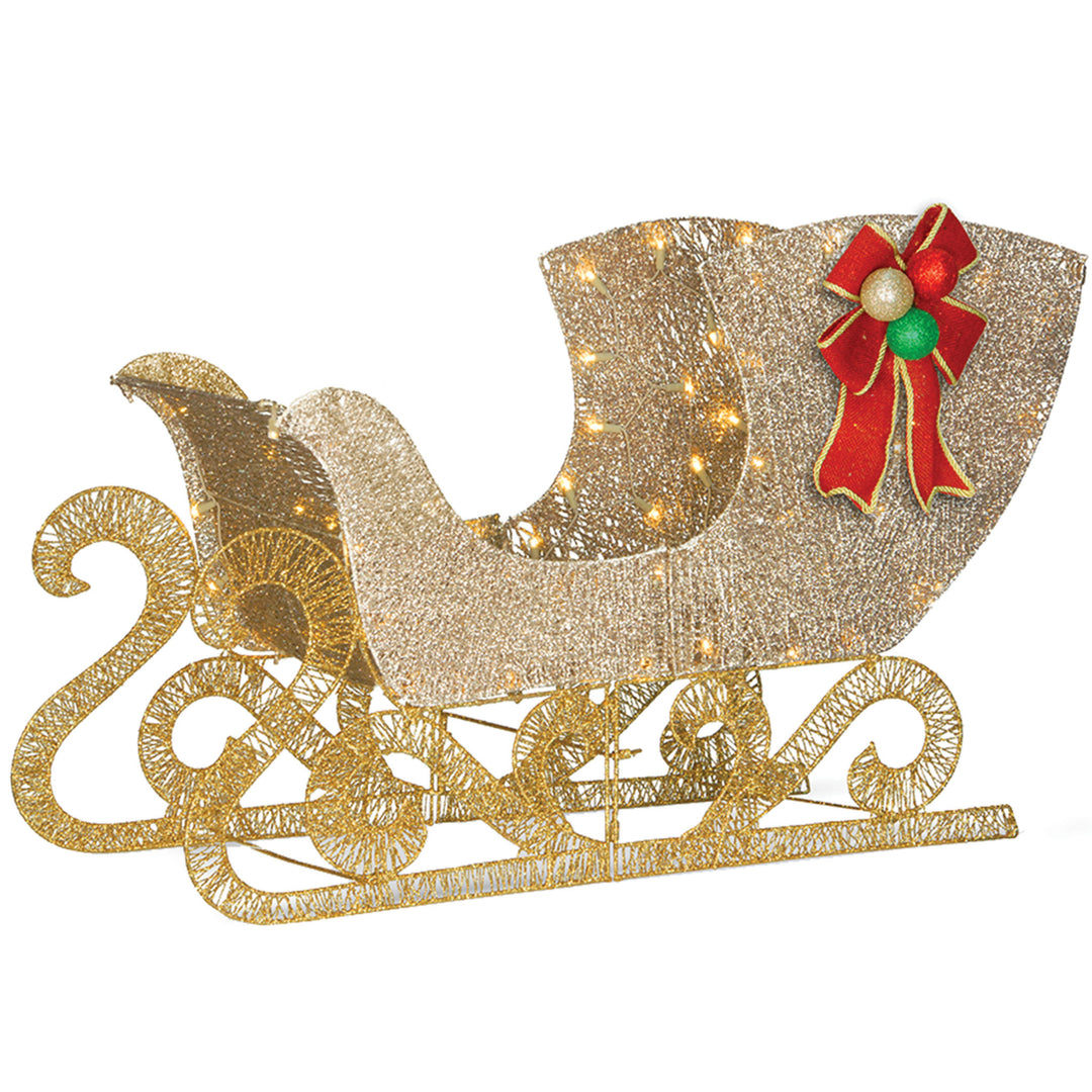 38in. Santas Sleigh with LED Lights