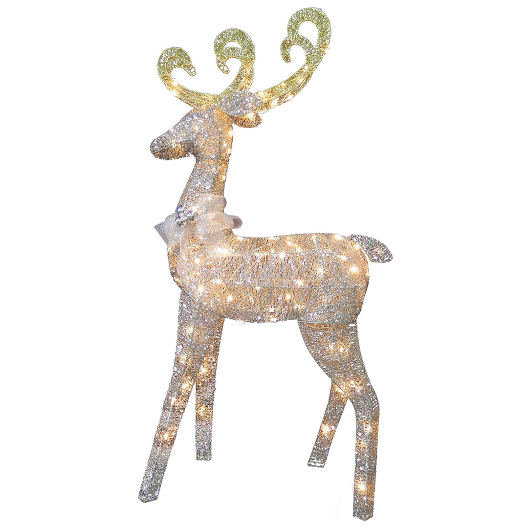 60 in. Reindeer Decoration with Clear Lights