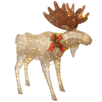 48 in. Moose Decoration with White LED Lights - National Tree Company