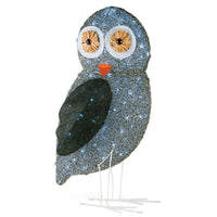 37 in. Fuzzy Fabric Owl with LED Lights - National Tree Company