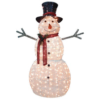 60 in. Snowman Decoration with Warm White LED Lights - National Tree Company