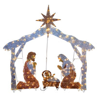72 in. Nativity Scene with White LED Lights - National Tree Company