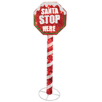 60 in. Stop Sign Decoration with LED Lights - National Tree Company