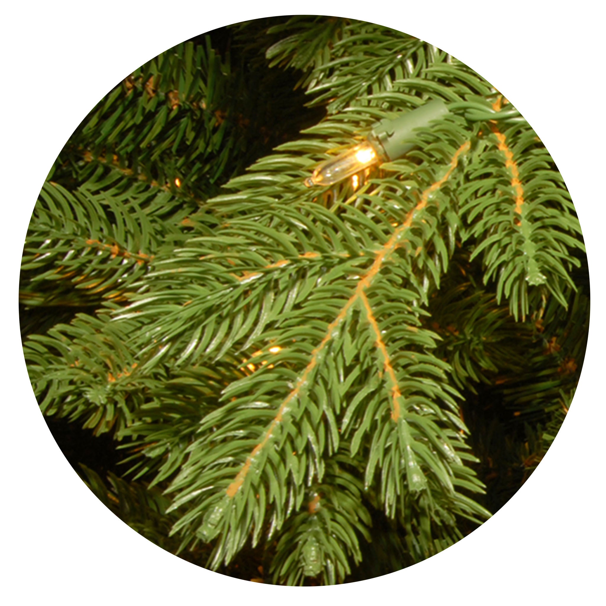 Pre-Lit 'Feel Real' Artificial Full Downswept Christmas Tree, Green, Douglas Fir, Dual Color LED Lights, Includes Stand and PowerConnect, 7.5 feet