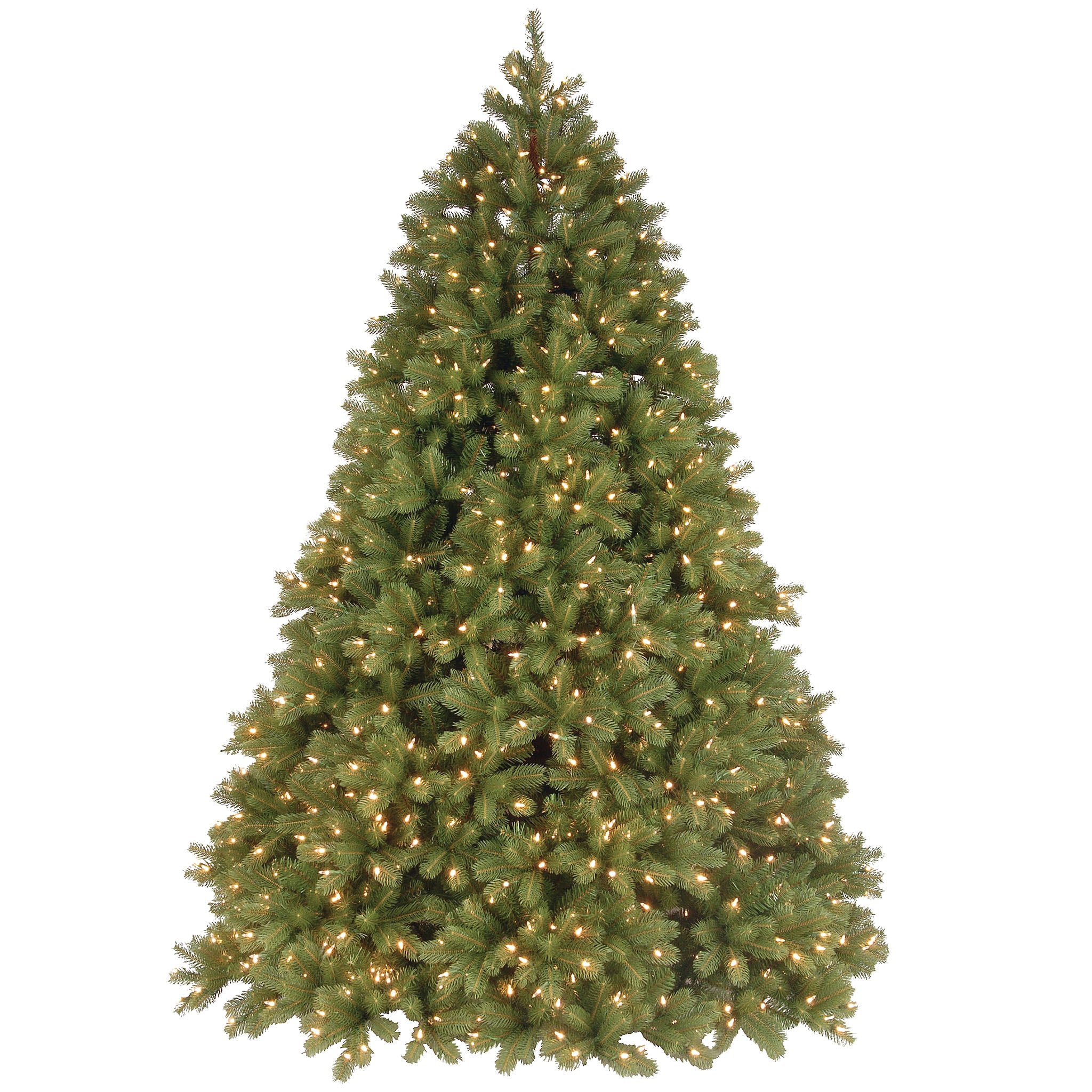 Pre-Lit 'Feel Real' Artificial Full Downswept Christmas Tree, Green, Douglas Fir, Dual Color LED Lights, Includes Stand and PowerConnect, 7.5 feet