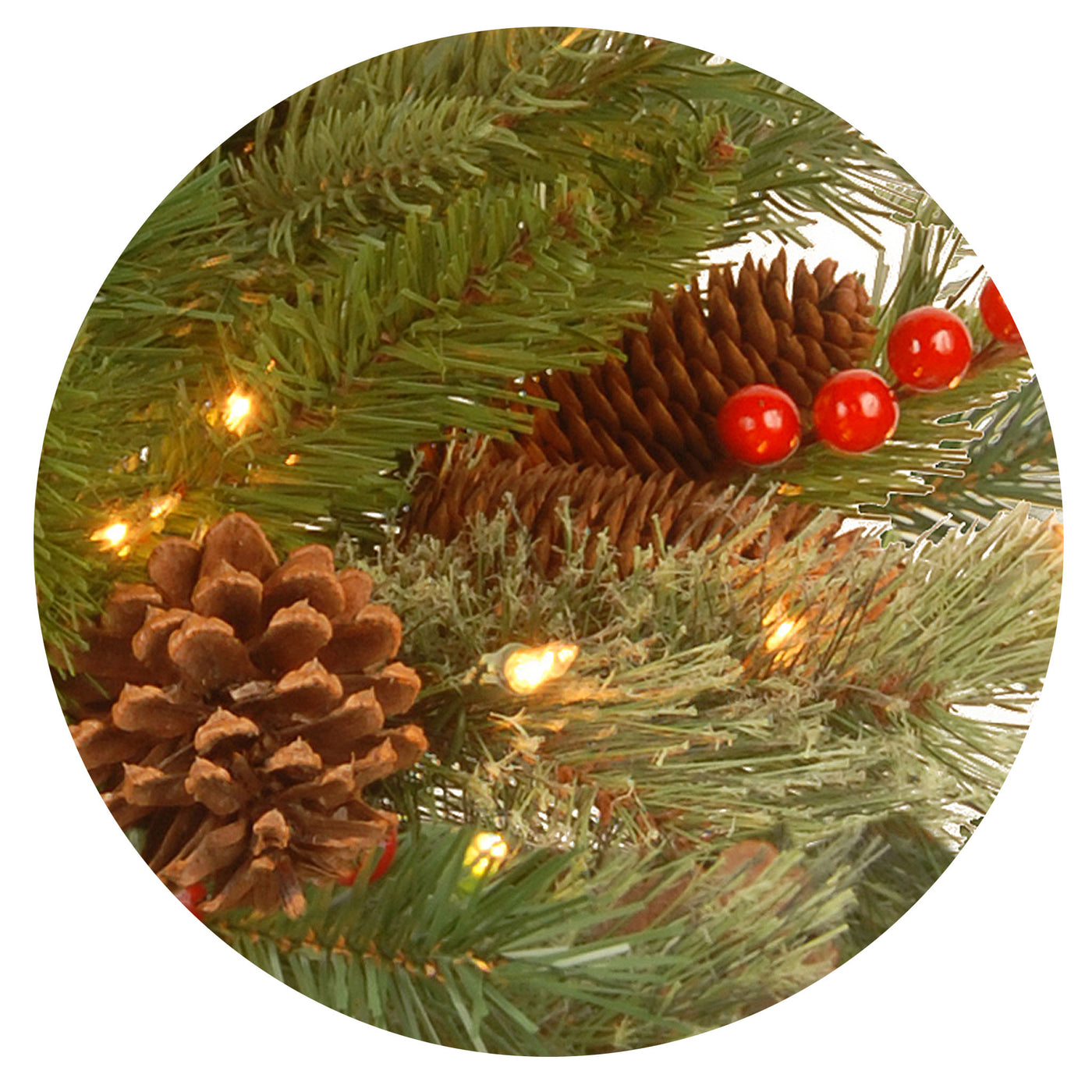 6 ft. Pre-Lit Colonial Collection Slim Tree with Clear Lights - National Tree Company