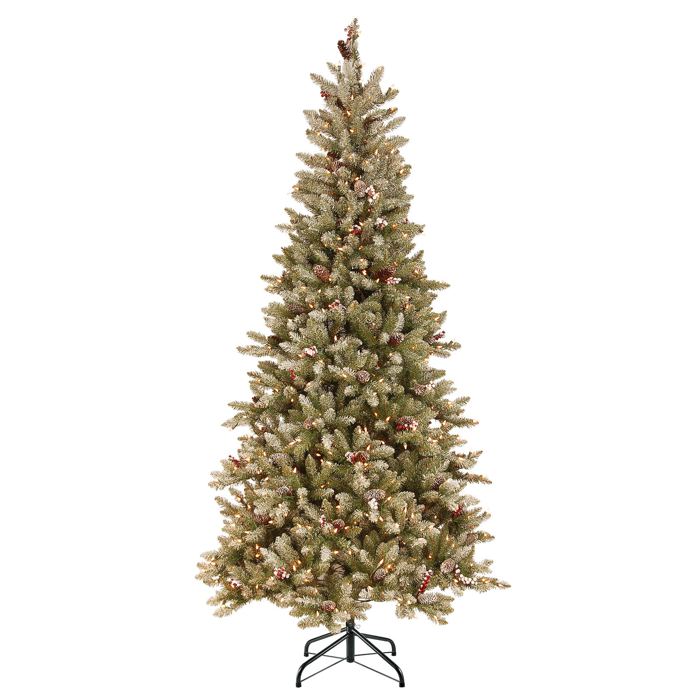 7.5 ft. Pre-Lit Dunhill Fir Slim Tree with Clear Lights - National Tree Company