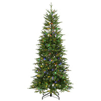 7.5 ft. Pre-Lit Bedminster Spruce Slim Tree with Dual Color LED Infinity Lights - National Tree Company