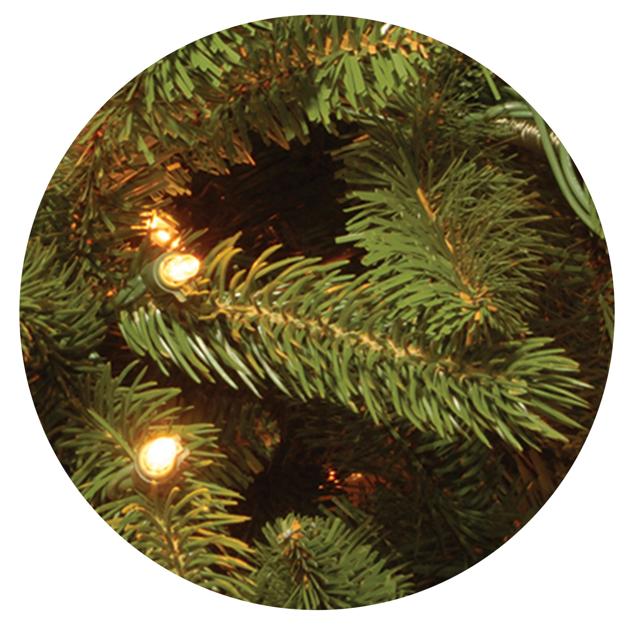 National Tree Company Reinaissance 7.5' Christmas Tree authentic With Glitter And Clear Li