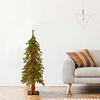 4 ft. Hickory Cedar Tree with Clear Lights - National Tree Company