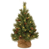 3 ft.Pre-Lit Pine Cone Tree with LED Lights - National Tree Company