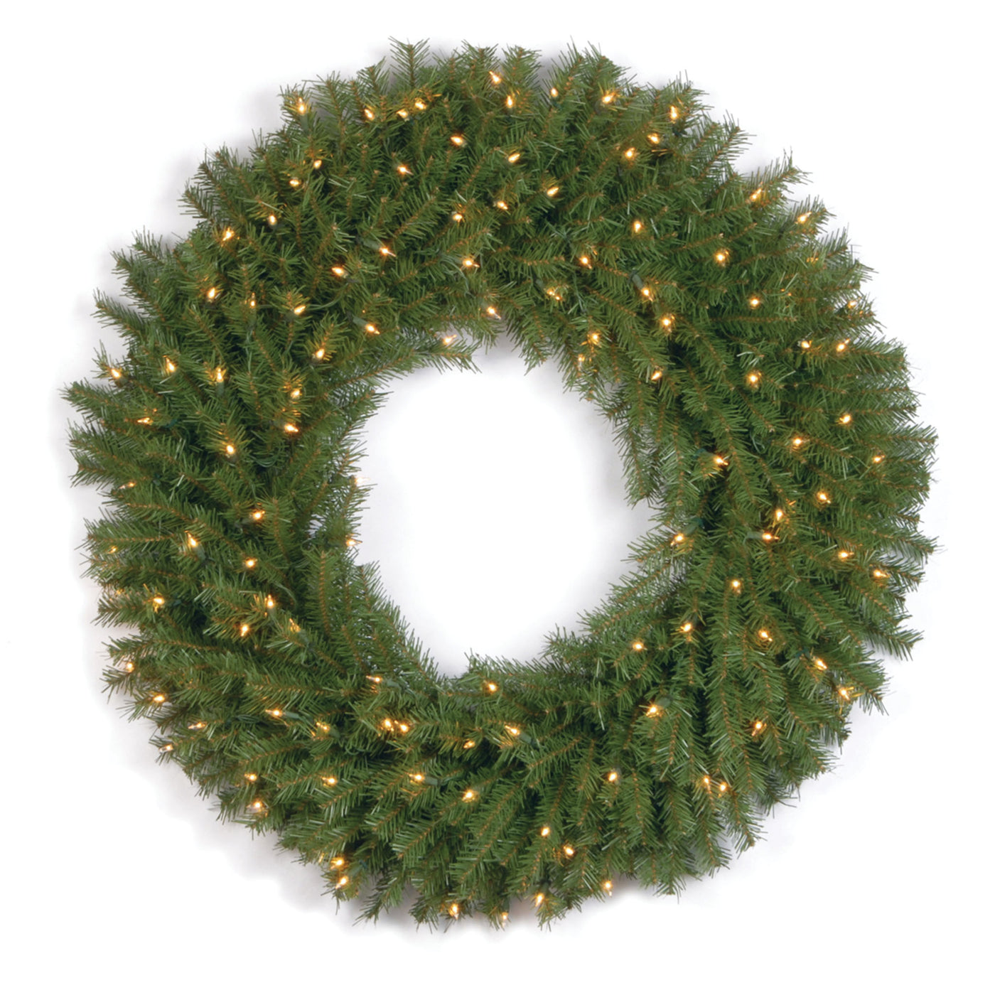 36 in. Pre-Lit Norwood Fir Wreath with Clear Lights - National Tree Company