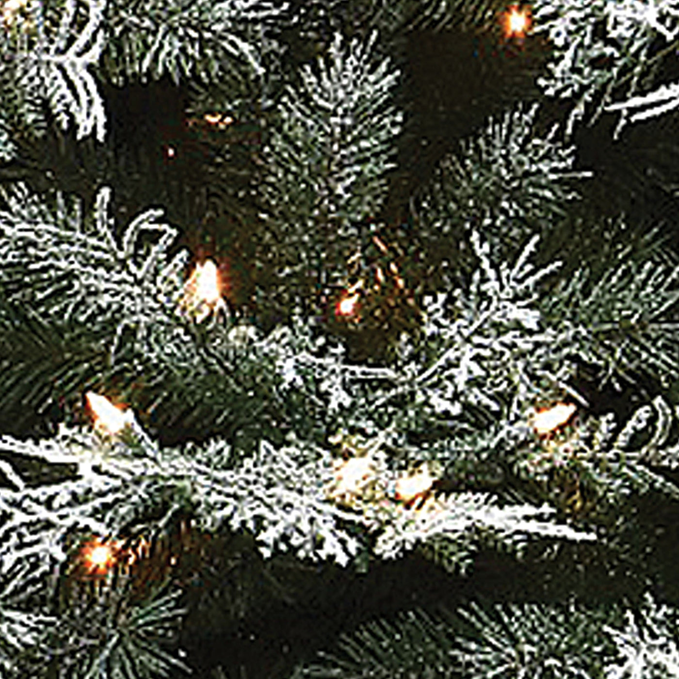 24 in. Pre-Lit Snowy Stonington Fir Wreath with LED Lights - National Tree Company
