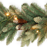 9 ft. Pre-Lit Copenhagen Spruce Garland with Clear Lights, Plug-In - National Tree Company
