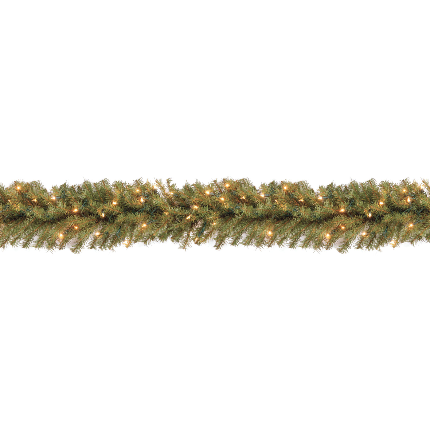 9 ft. Pre-Lit Norwood Fir Garland with White Lights - National Tree Company