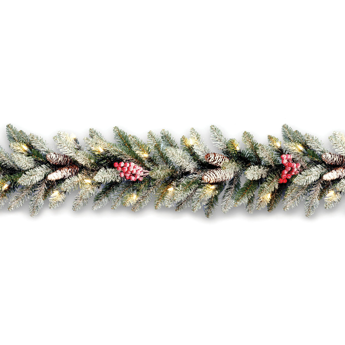 9 ft. Pre-Lit Dunhill Fir Garland with Clear Lights - National Tree Company