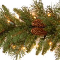 9 ft. Pre-Lit Pine Cone Garland with Clear Lights - National Tree Company