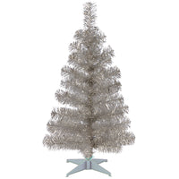 3 ft. Tinsel Collection Silver Tree - National Tree Company