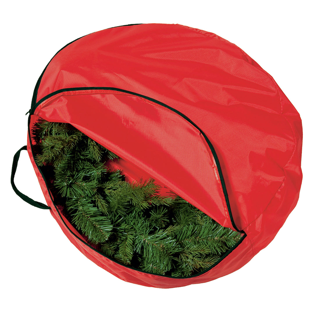 National Tree Company Red Heavy Duty Wreath Storage Bag