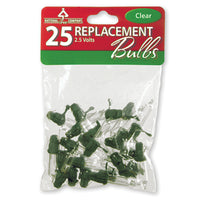 2.5 Volts 25-Pack White Incandescent Replacement Bulbs - National Tree Company