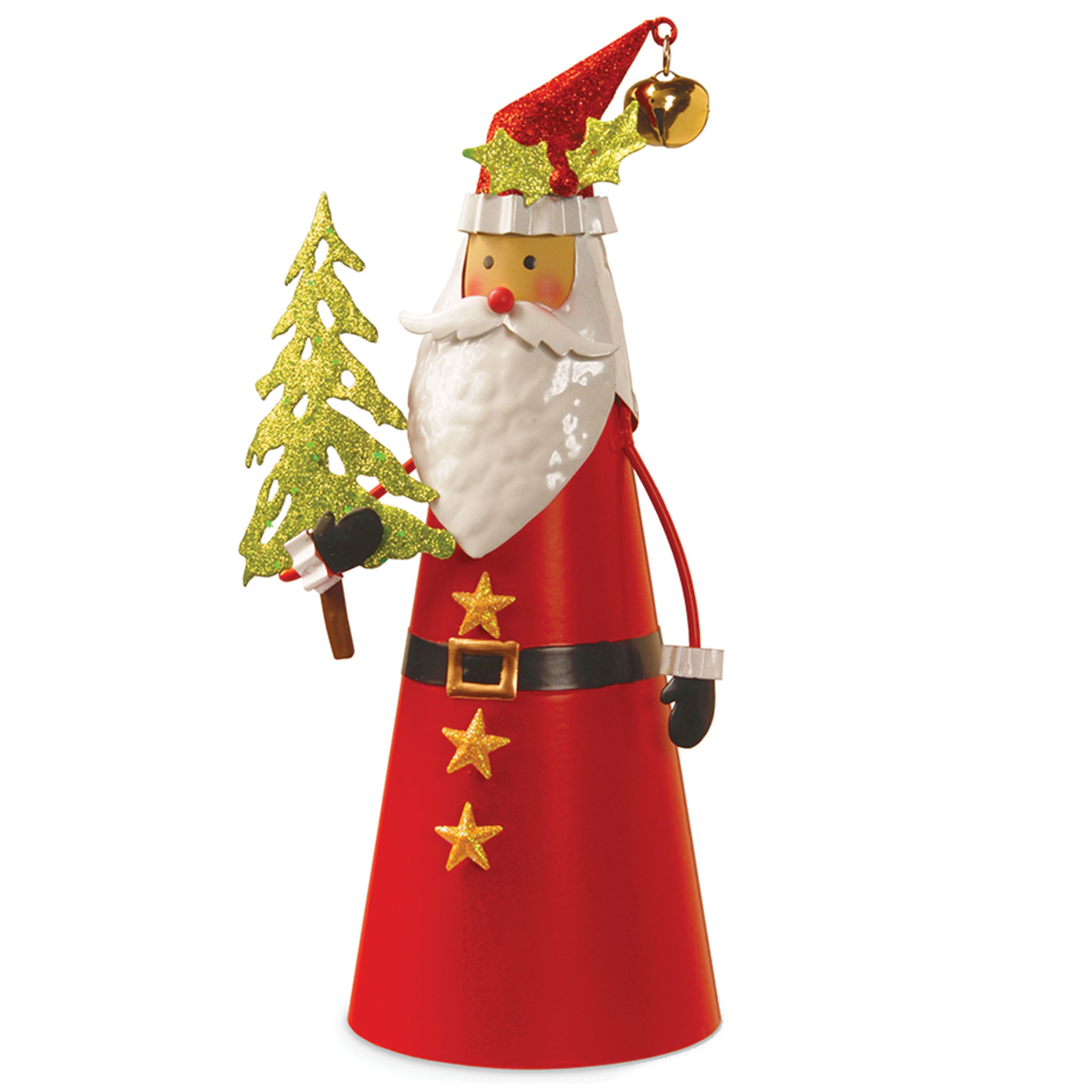 12 in. Metal Santa Character · National Tree Company