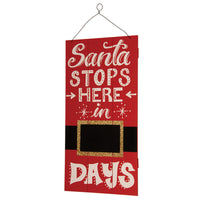 22 in. Santa Countdown Wall Art - National Tree Company