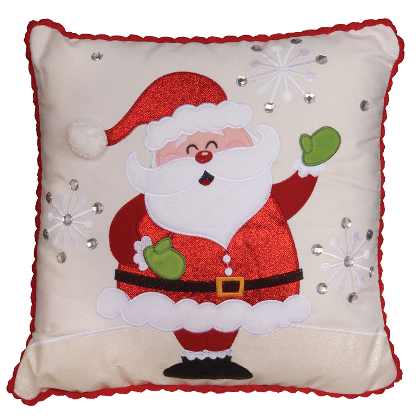 16 in. Santa Pillow - National Tree Company