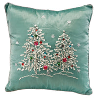 16 in. Christmas Trees Pillow - National Tree Company